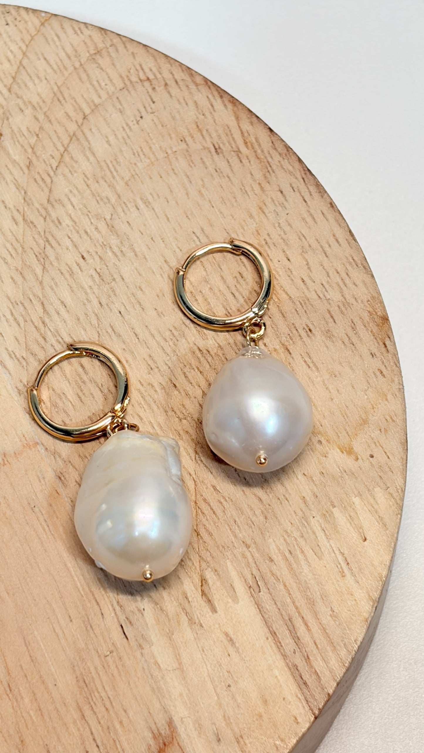 Aretes Perla Barroca