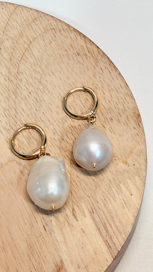 Aretes Perla Barroca