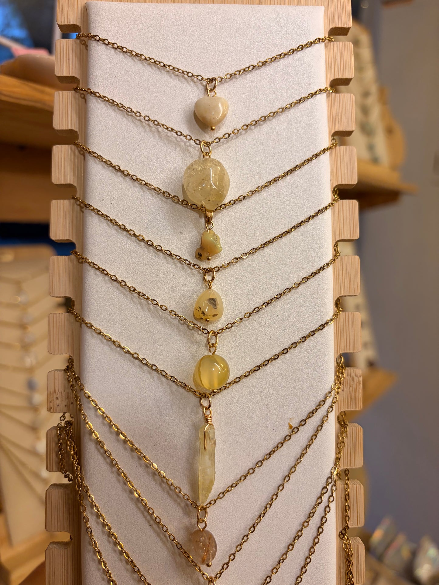 Stock de Bien de Ojo•Collar Mineral Sencillo Varios