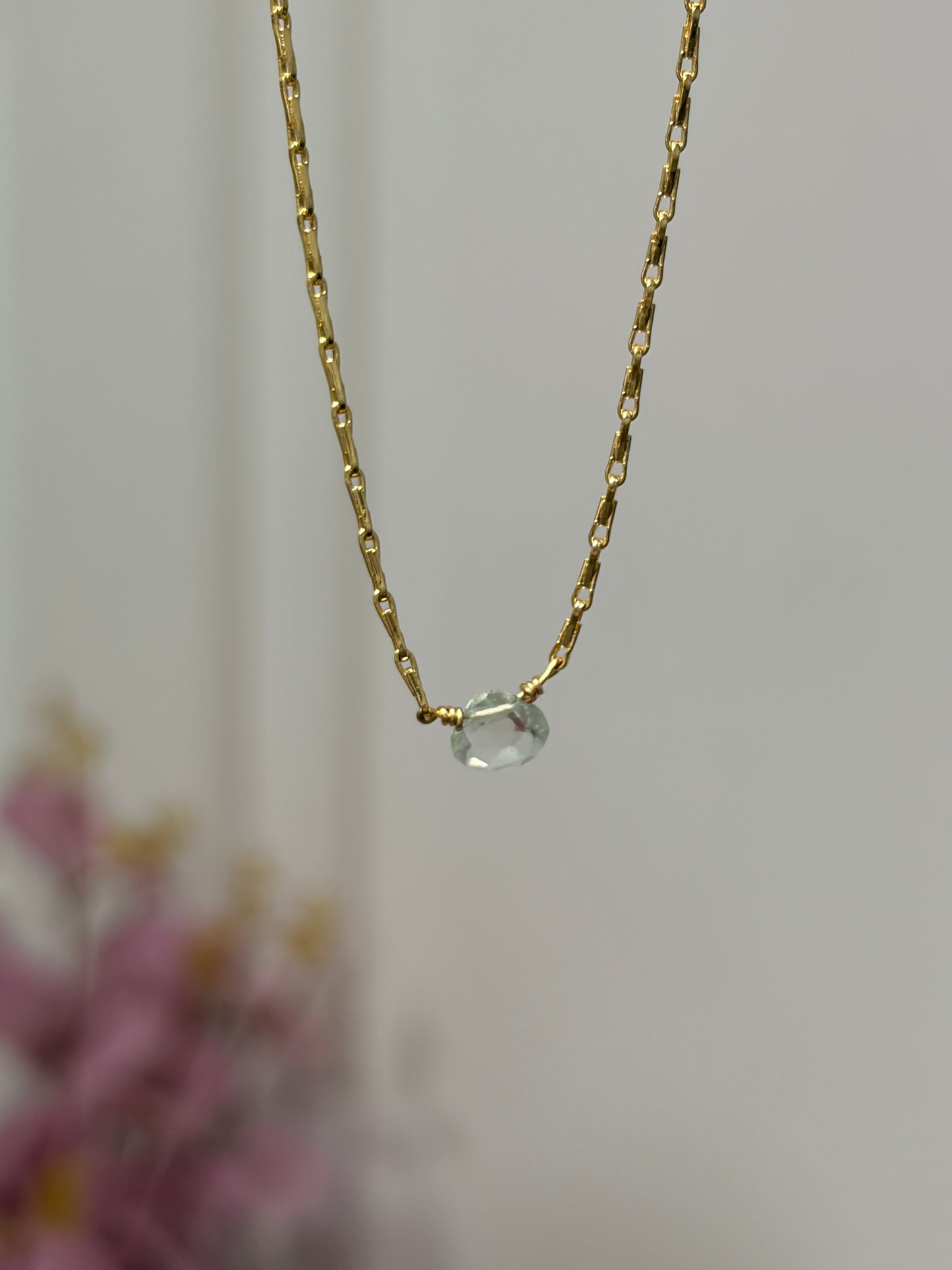 SHINE• Collar Vermarina Facetado
