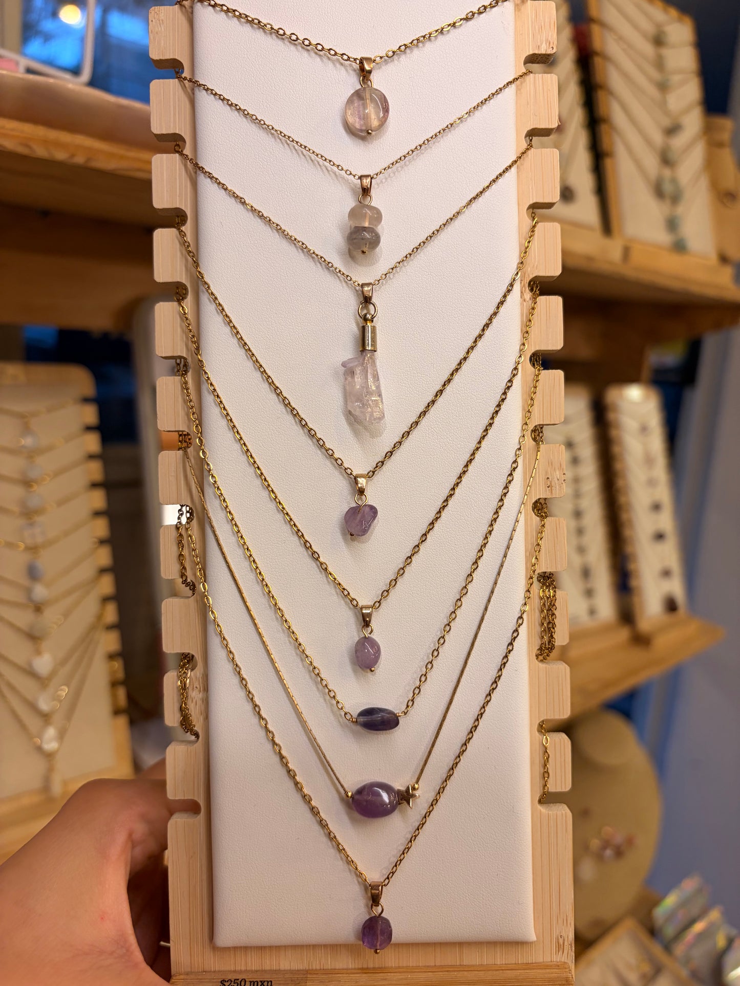 Stock de Bien de Ojo •Collar Mineral Sencillo Varios