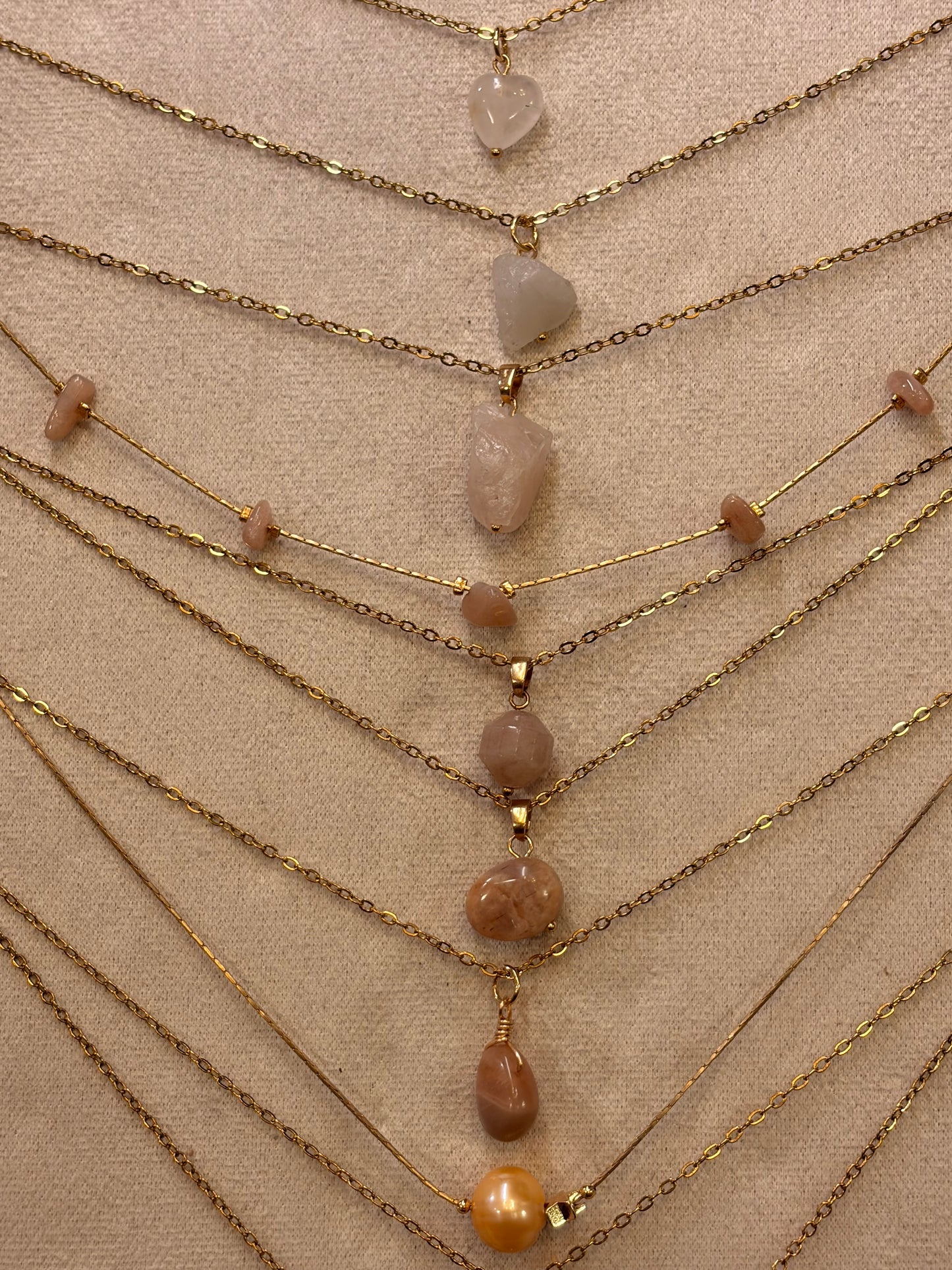 Stock de Bien de Ojo•Collar Mineral Sencillo Varios