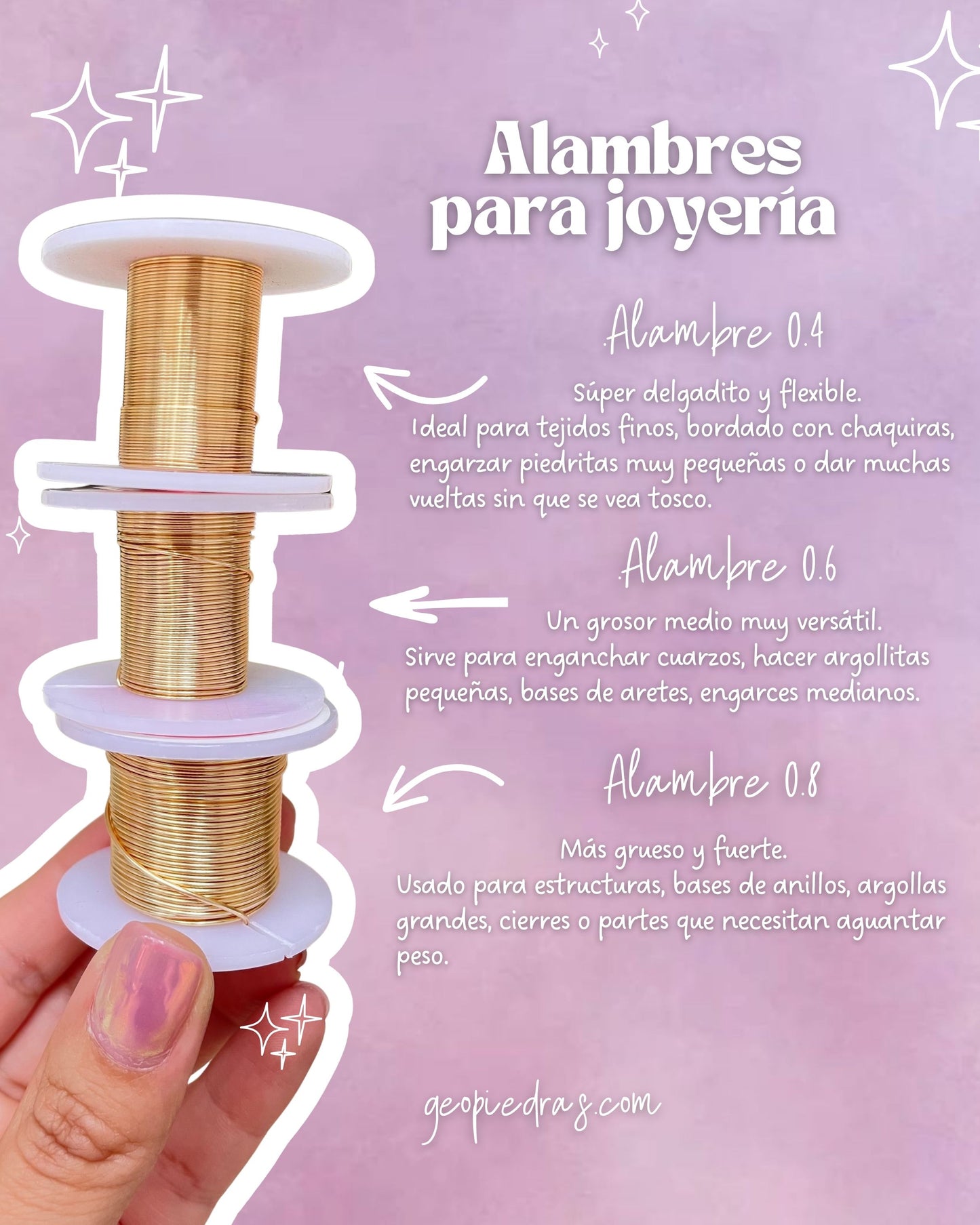 ✨Kit Básico de Armado de Anillos con Alambre ✨ TALLER GRATIS AL COMPRAR TU KIT✨PROXIMAS FECHAS ENERO