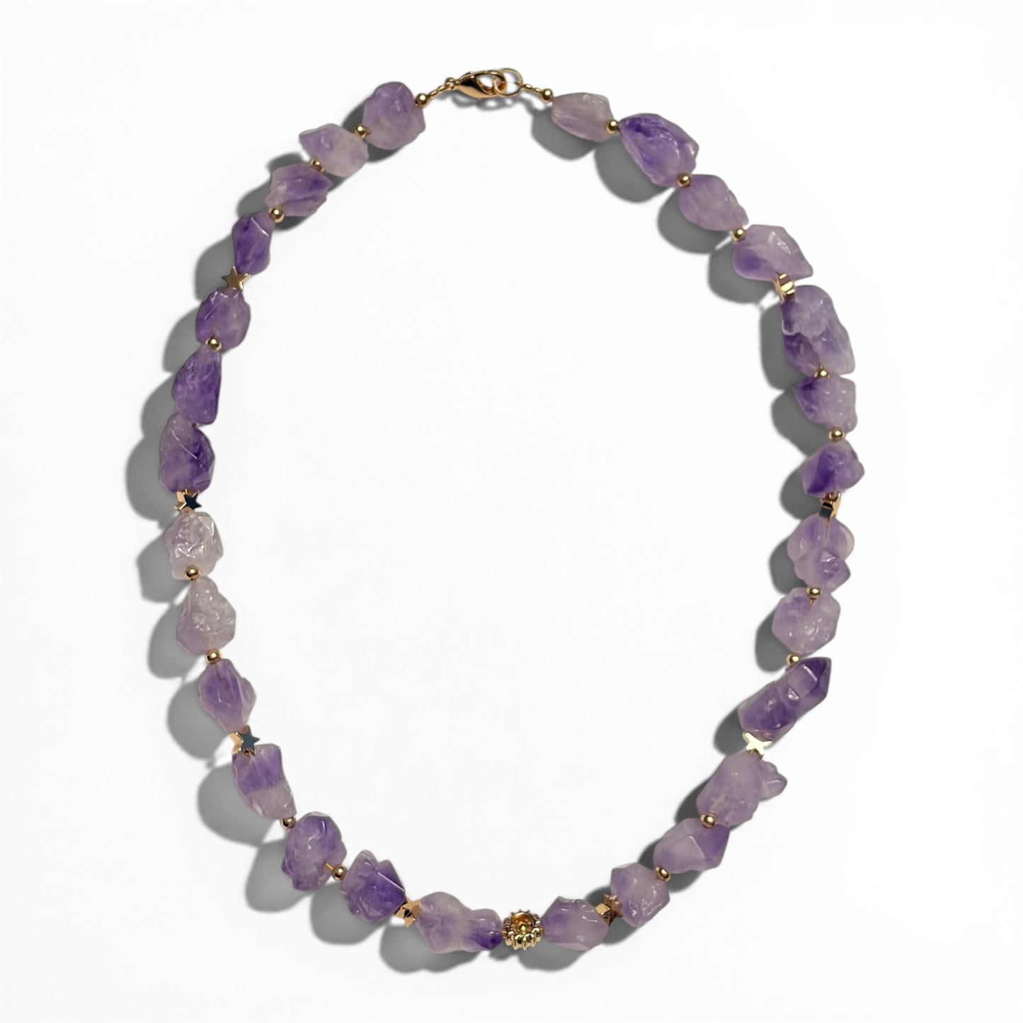 Gargantilla Chunky • Amatista Druzy Lavanda